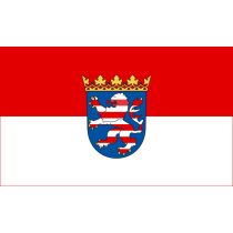 Landesflagge Hessen, Stoffqualität FlagTop 110 g / m² oder 160 g / m²