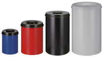 Papierkorb -P-Bins 42- 15, 30, 50 oder 110 Liter aus Stahl, selbstlöschend