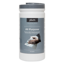 PlumWipes -All-Purpose- Reinigungstücher für Hände, Maschinen und Werkzeuge, 100er-Box