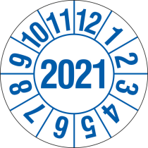 Prüfplaketten für Labore und Krankenhäuser (1 Jahr), 2021-2024, Bogen