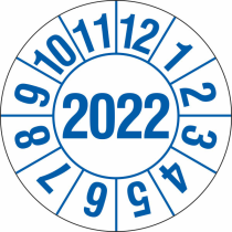 Prüfplaketten für Labore und Krankenhäuser (1 Jahr), 2022-2025, Bogen