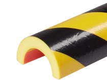 Rohrschutz -Protect- Knuffi® aus PU, gelb / schwarz, Bogen 30 / 50mm, extrem abriebfest