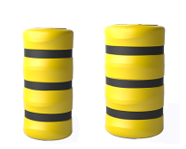 Säulenanfahrschutz -Bounce Four- aus HDPE, für eckige Säulen, Säulenmaß 150-300 mm, Höhe 1100 mm
