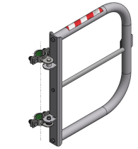 Sicherheitstür -Safe Guardian Universal- für Steigleitern, aus Aluminium, Breite 500 - 1000 mm