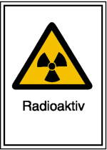 Strahlenschutzkennzeichnung, Radioaktiv