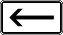 Verkehrszeichen 1000-10 StVO, Linksweisend