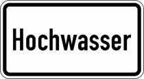 Verkehrszeichen 1007-51 StVO, Hochwasser