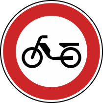 Verkehrszeichen 257-50 StVO, Verbot für Mofas