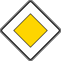 Verkehrszeichen 306 StVO, Vorfahrtstraße