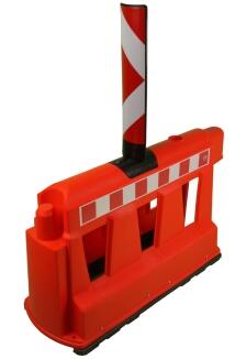 Fahrbahnteiler 'Temka-Wall', mit Sichtzeichen