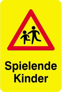 Modellbeispiel: Sonderschild, Spielende Kinder (Art. 15057)