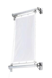 Fahnenhalter 'Genius' aus Stahl, mit Hissvorrichtung