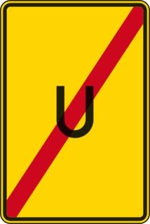 Verkehrszeichen 455.2 StVO, Ende der Umleitung
