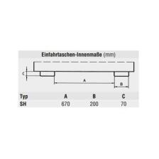Technische Ansicht: Streuger&auml;t -Typ SH- aus Stahl, 265 Liter, Innenma&szlig;e der