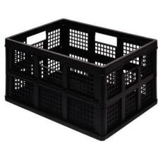 Really Useful Box Klappbox 45l, schwarz, stapelbar, ideal zum Einkaufen und Transportieren