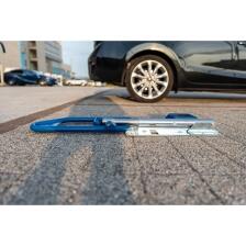 Parkplatzsperre &prime;Parklio Zeus AC&prime;, Stahl verzinkt, blau/silber, Wechselstrom-Betrieb,