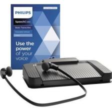 Philips Wiedergabeset LFH7177, Transkriptionsset mit ergonomischem Fu&szlig;schalter, USB, schwarz