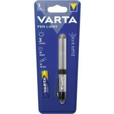Varta Taschenlampe Pen Light LED Aluminium, silber, inkl. Batterien, 15 h Verwendungsdauer