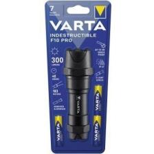 Varta Indestructible F10 Pro LED Taschenlampe, 6W, IP67, 300lm, spritzwassergesch&uuml;tzt,