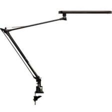 UNILUX Tischleuchte Mambo LED schwarz oder silber, dreh- und neigbarer Leuchtenkopf, Tischklemme