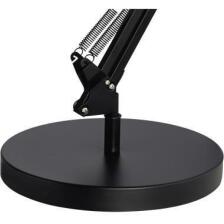 UNILUX Tischleuchte SUCCESS 80, LED schwarz, Architektenleuchte, Standfu&szlig; oder Tischklemme,