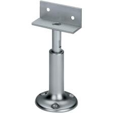 Trennwandst&uuml;tze B 60mm, h&ouml;henverstellbar 100-120mm, Aluminium F1/natur, DENI, mit