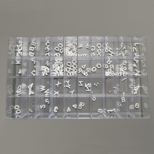 Modellbeispiel: Steckbuchstaben -Hel- im Sortierkasten (Art. 41301)