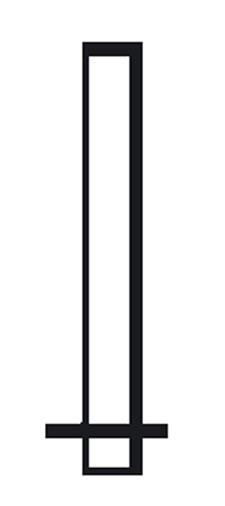 Technische Ansicht: Technische Ansicht: Rohrmast zum Einbetonieren (Art. mb08925)