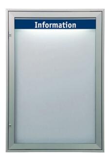 Anwendungsbeispiel: Schaukasten -Infomedia M- 850 x 1240 mm (Kopfleiste und Beleuchtung nicht