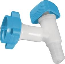 Auslaufhahn HD-PE 19mm Verschraubung S 38 lebensmittelbest&auml;ndig H&Uuml;NERSDORFF