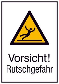 Modellbeispiel: Kombischild Vorsicht! Rutschgefahr (Art. 21.a8020)