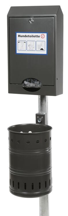 Tütenspender 'State Trenton' für Hundekotentsorgung, aus Stahl, zur Wand- oder Mastbefestigung