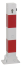 Absperrpfosten -Bollard- 70 x 70 mm aus Stahl, zum Einbetonieren oder Aufdübeln, umlegbar
