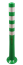 Modellbeispiel: Absperrpfosten -Elasto Green- mit retroreflektierenden Streifen, überfahrbar, Höhe 1000 mm, Art. 37876
