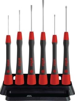 Feinmechanikerschraubendrehersatz 6-tlg, Schlitz/PH, WIHA, PicoFinish-Griff, drehbarer Zentrierkopf