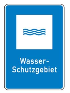 Natur- und Umweltschutzschild 'Wasser-Schutzgebiet'