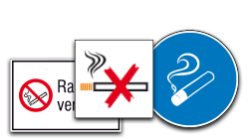 Raucherzonen und Rauchverbote