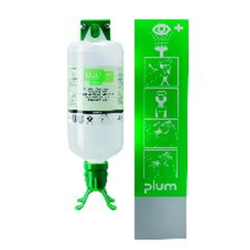 Augenspülstation -PLUM DUO-, inkl. 1000 ml Augenspülflasche, zur Wandmontage