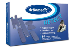 Pflasterset Actiomedic® -Detect-, 50-teilig, für den Lebensmittel-Bereich, VPE 10 Sets