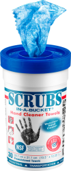 SCRUBS Reinigungstücher, für Hände, Maschinen und Werkzeuge -Count Container-, 30er Behälter, VPE 6 Stk.