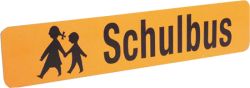 Schulbusschild für Zielschilderkästen, 1114 x 234 mm