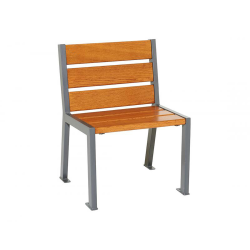 Stuhl -Nature- aus Stahl und Eichenholz, Lasur Eiche hell oder Mahagoni