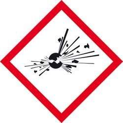 Modellbeispiel: GHS-Symbole -Protect- Explosionsgefährlich (Art. 39.b1009)