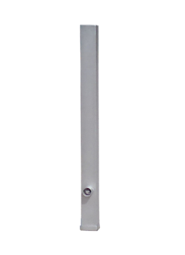 Absperrpfosten -Bollard- 70 x 70 mm aus Edelstahl, herausnehmbar, wahlweise mit Ösen