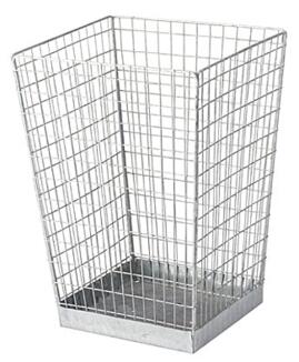 Papierkorb 'M4' 50 Liter aus Drahtgitter, konisch