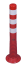 Modellbeispiel: Absperrpfosten -Elasto Red-, ø 80 mm, mit retroreflektierenden Streifen, überfahrbar, Höhe 750 mm, Art. 37871