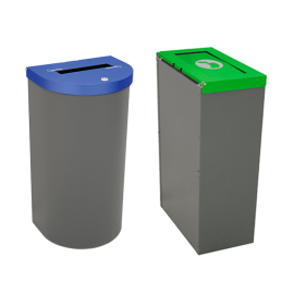 Abfallbehälter -Nice big-, 75 oder 95 Liter aus Stahlblech, feuerfest