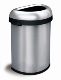 Abfallbehälter -Open Top Semi- Simplehuman, 60 Liter aus Edelstahl