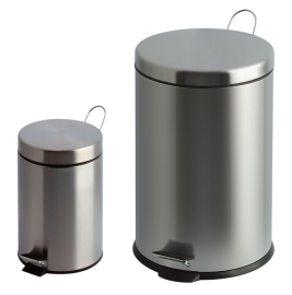 Abfallbehälter -P-Bins 26- 3, 5, 12, 20 oder 30 Liter aus Edelstahl, mit Pedal