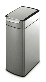 Abfallbehälter -Slim Touch-Bar Bin- Simplehuman, 40 Liter aus Edelstahl